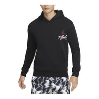 Air Jordan Graphic Fleece Pullover Flight Hoodie 'Black' DQ7506-011