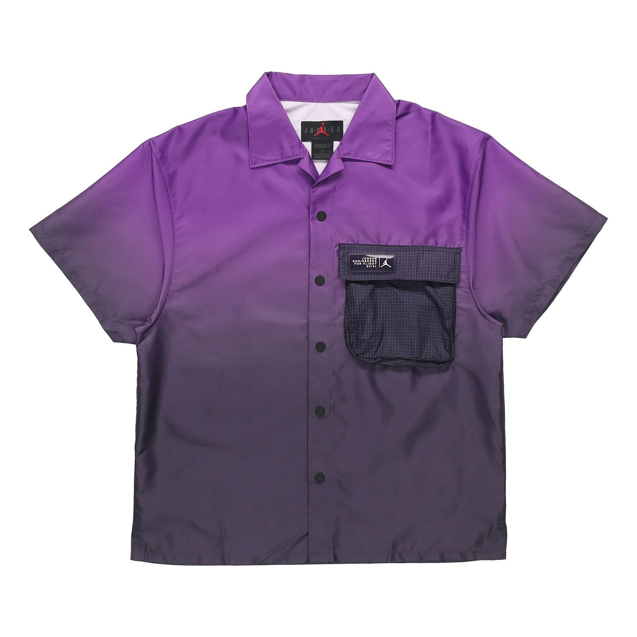 Air Jordan 23 Engineered Gradient Big Pocket Breathable Short Sleeve Shirt Purple CZ4821-578