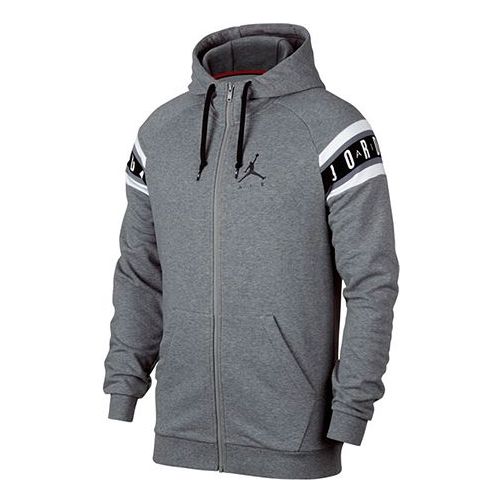 Air Jordan Jumpman hooded Long Sleeves Jacket Gray AR2249-091