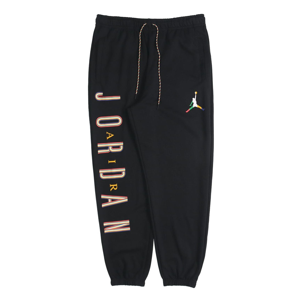 Air Jordan Colorful Flying Man logo Printing Sports Long Pants Black CZ5469-011