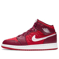 (GS) Air Jordan 1 Mid SE 'Red Quilted' AV5174-600