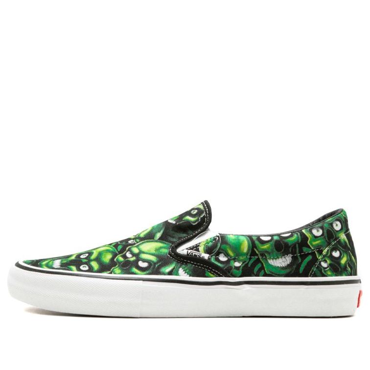 Vans Supreme x Slip-On 'Glow-In-The-Dark Skull Pile' VN0A347V3FW