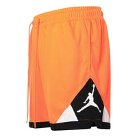 Air Jordan Dri-FIT Basketball Sports Training Splicing Shorts Orange CV3087-803