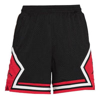 (WMNS) Air Jordan Contrasting Colors Logo Printing Elastic Waistband Straight Shorts Black DD0288-010