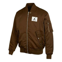 Air Jordan Logo Patch Baseball Collar Jacket 'Kahki' DQ7345-385