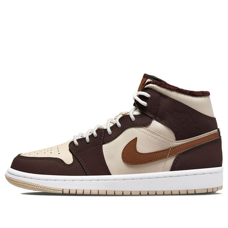 (WMNS) Air Jordan 1 Mid SE 'Cream Dark Chocolate' DO6699-200