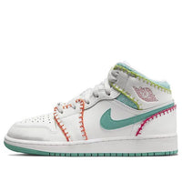 (GS) Air Jordan 1 Mid SE 'Multi Knit' DM6218-100