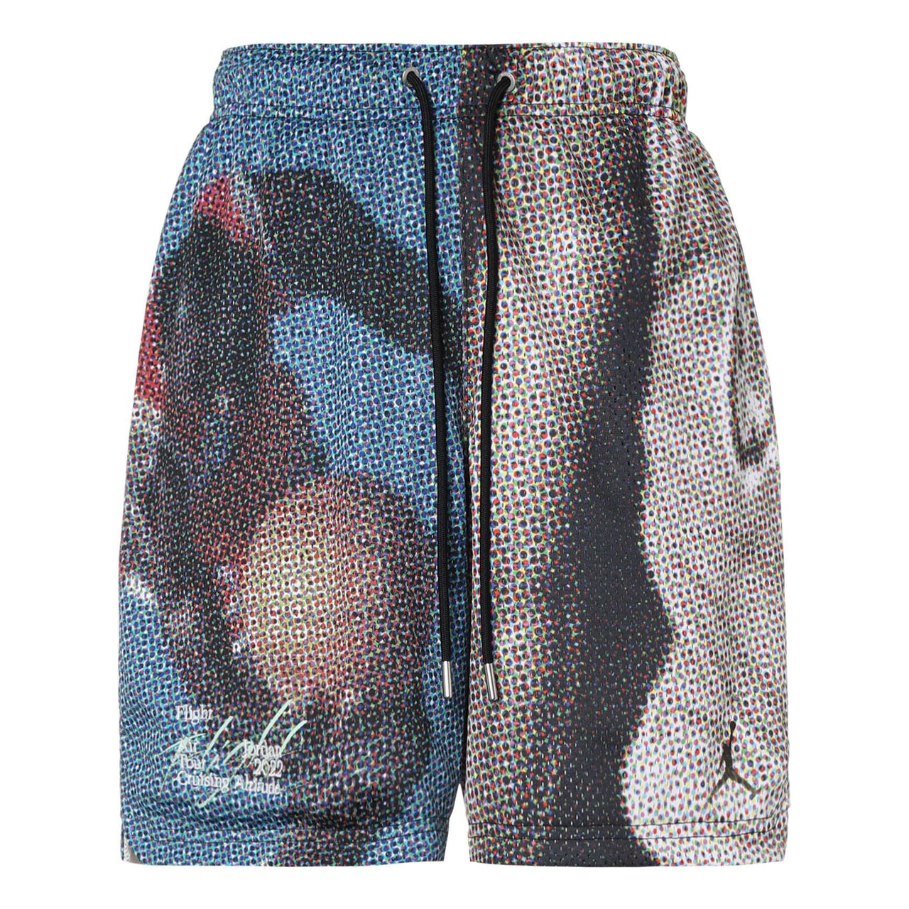 Air Jordan Flight Heritage Pattern Printing Lacing Shorts Multicolor DM1393-010