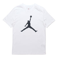 Air Jordan Jumpman Brand Logo Printing Round Neck Short Sleeve White DA6797-100