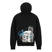 Air Jordan x Travis Scott x Fragment Cartoon Printing Hoodie Asia Sizing 'Black White' DJ0616-010