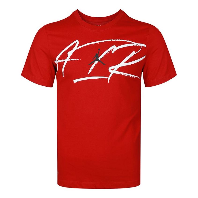 Air Jordan Air Script Basketball Short Sleeve Red CN3579-687