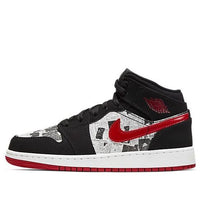 (GS) Air Jordan 1 Mid SE 'Newspaper Air Times' BQ6931-061