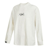 Men's Air Jordan SS22 Loog Printing Long Sleeves Round Neck Autumn Creamy White DH8963-141