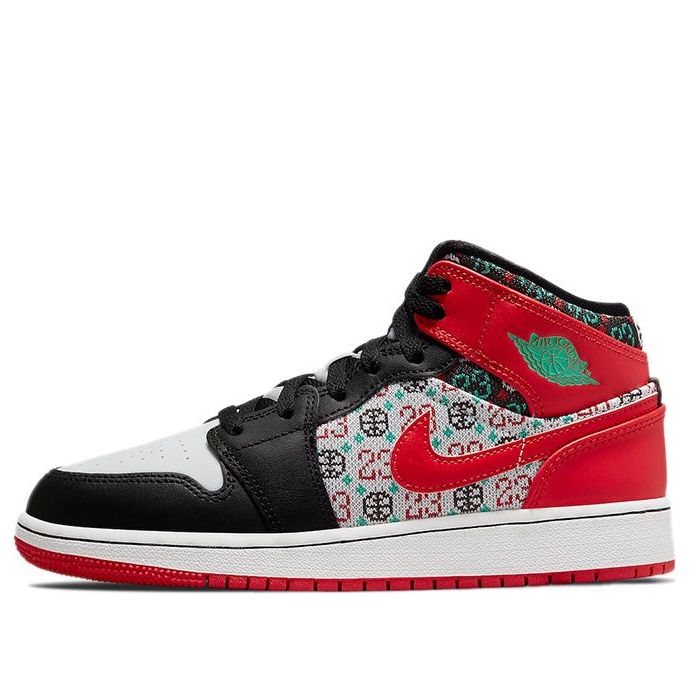 (GS) Air Jordan 1 Mid SE 'Ugly Christmas Sweater' DM1208-150