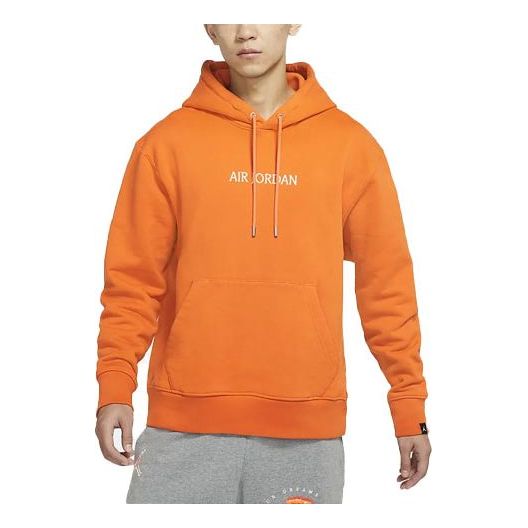 Air Jordan Solid Color Hoodie Men's Orange DO6095-847