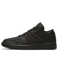 (WMNS) Air Jordan 1 Low 'Triple Black Quilted' DB6480-001