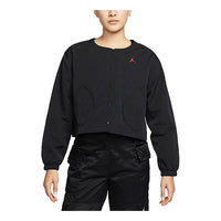 (WMNS) Air Jordan SS22 Sports Training Casual Jacket Black DN4417-010