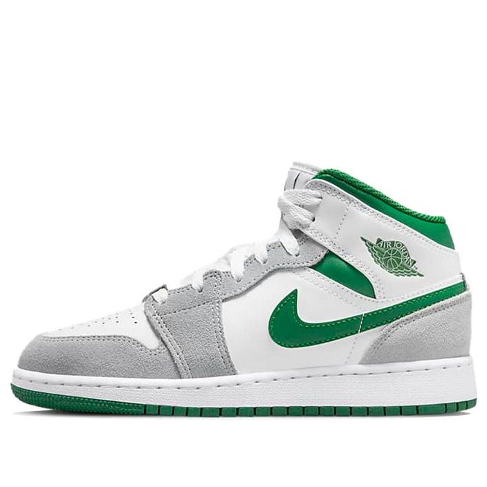 (GS) Air Jordan 1 Mid SE 'Grey Pine Green' DC7248-103