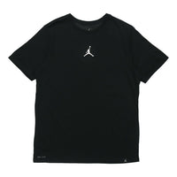 Air Jordan Iconic Quick Dry Training Sports Short Sleeve Black AR7416-013