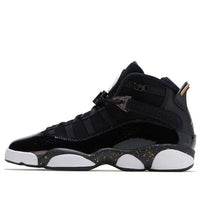 (GS) Air Jordan 6 Rings 'Black Metallic Gold' 323419-007