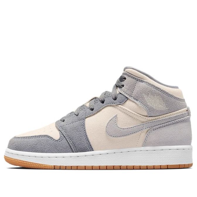 (GS) Air Jordan 1 Mid SE 'Coconut Milk Particle Grey' DN4346-100