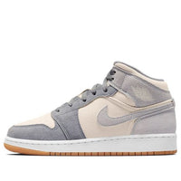 (GS) Air Jordan 1 Mid SE 'Coconut Milk Particle Grey' DN4346-100