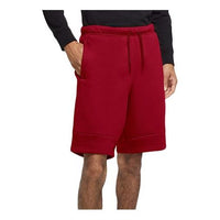 Air Jordan Jumpman Logo Basketball Sports Knit Shorts Red CK6707-687