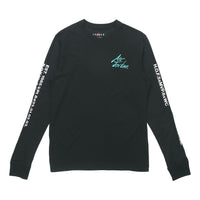 Air Jordan Embroidered Alphabet Printing Casual Sports Round Neck Long Sleeves Black DC6647-010