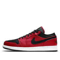 Air Jordan 1 Low 'Reverse Bred Pebbled Swoosh' 553558-605