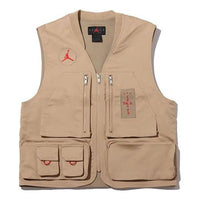 Air Jordan x Cactus Jack by Travis Scott Utility Vest 'Desert Khaki University Red' CW3169-201