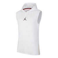 Air Jordan Air Dri-Fit Back Alphabet Printing hooded Vest White CW0373-100