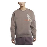 Air Jordan 23 Engineered Casual Knitted Turtleneck Sweater For Men Brown/Gray DD0849-229