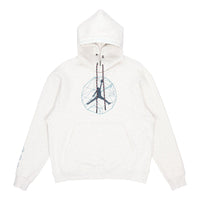 Men's Air Jordan Casual Sports Hooded Lacing Pullover Autumn White DC9728-141