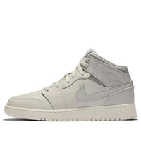 (GS) Air Jordan 1 Mid 'Light Bone' 554725-053