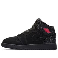 (GS) Air Jordan 1 Mid 'Black Rush Pink' 555112-001