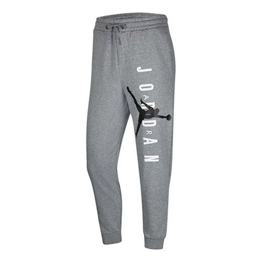 Air Jordan Jumpman Slim Fit Bundle Feet Athleisure Casual Sports Pants Gray CZ1667-091