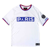 Air Jordan Paris Saint-Germain team logo Short Sleeve White BQ8359-100