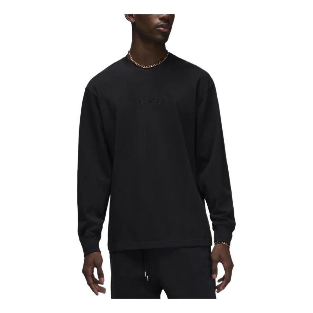 Air Jordan Wordmark Long Tee 'Black' FJ0703-010