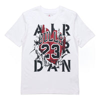 Air Jordan Aj5 '85 Printed Crew Neck Short-sleeved Men's White DD5260-100