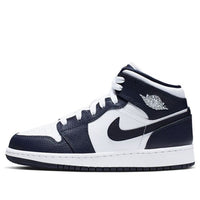 (GS) Air Jordan 1 Mid 'Obsidian' 554725-174