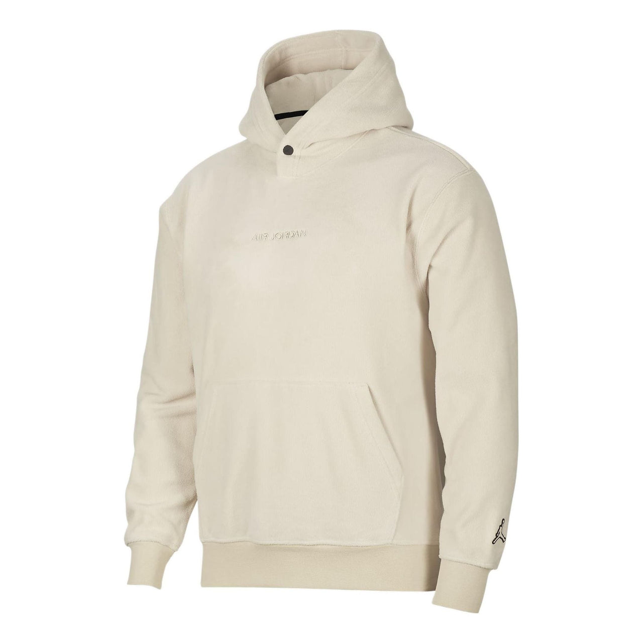 Air Jordan Solid Color Embroidered Hooded Long Sleeves Hoodie Men's Khaki DV1572-206