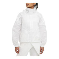 (WMNS) Air Jordan Future Primal Lightweight Printing Hooded Jacket White DA1521-100