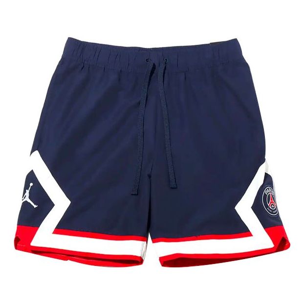 Air Jordan Loose Breathable Stripe Shorts Blue DB6517-410