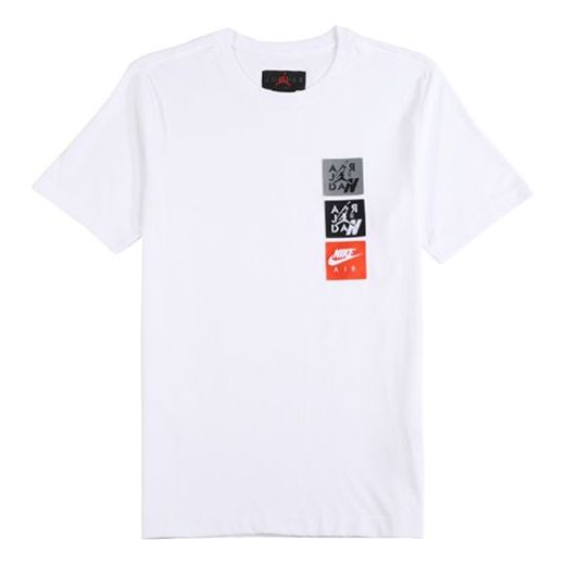 Air Jordan 4 Legacy Woven Labels T-Shirt 'White' CI9876-100