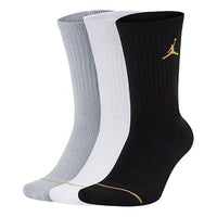 Air Jordan Everyday Max Basketball Socks For Men 3 Pairs 'Gray White Black' SX5545-915