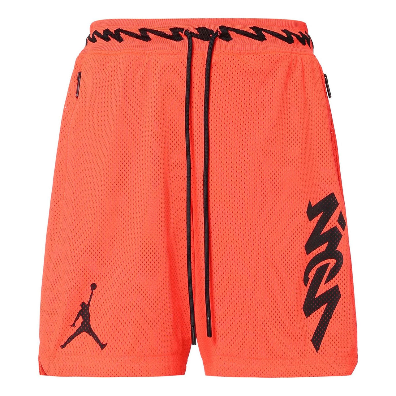 Air Jordan Dri-FIT Zion Mesh Basketball Sports Alphabet Printing Quick Dry Breathable Shorts Red DH0597-635