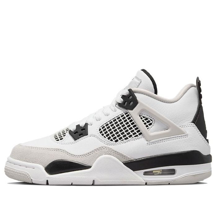 (GS) Air Jordan 4 Retro 'Military Black' 408452-111