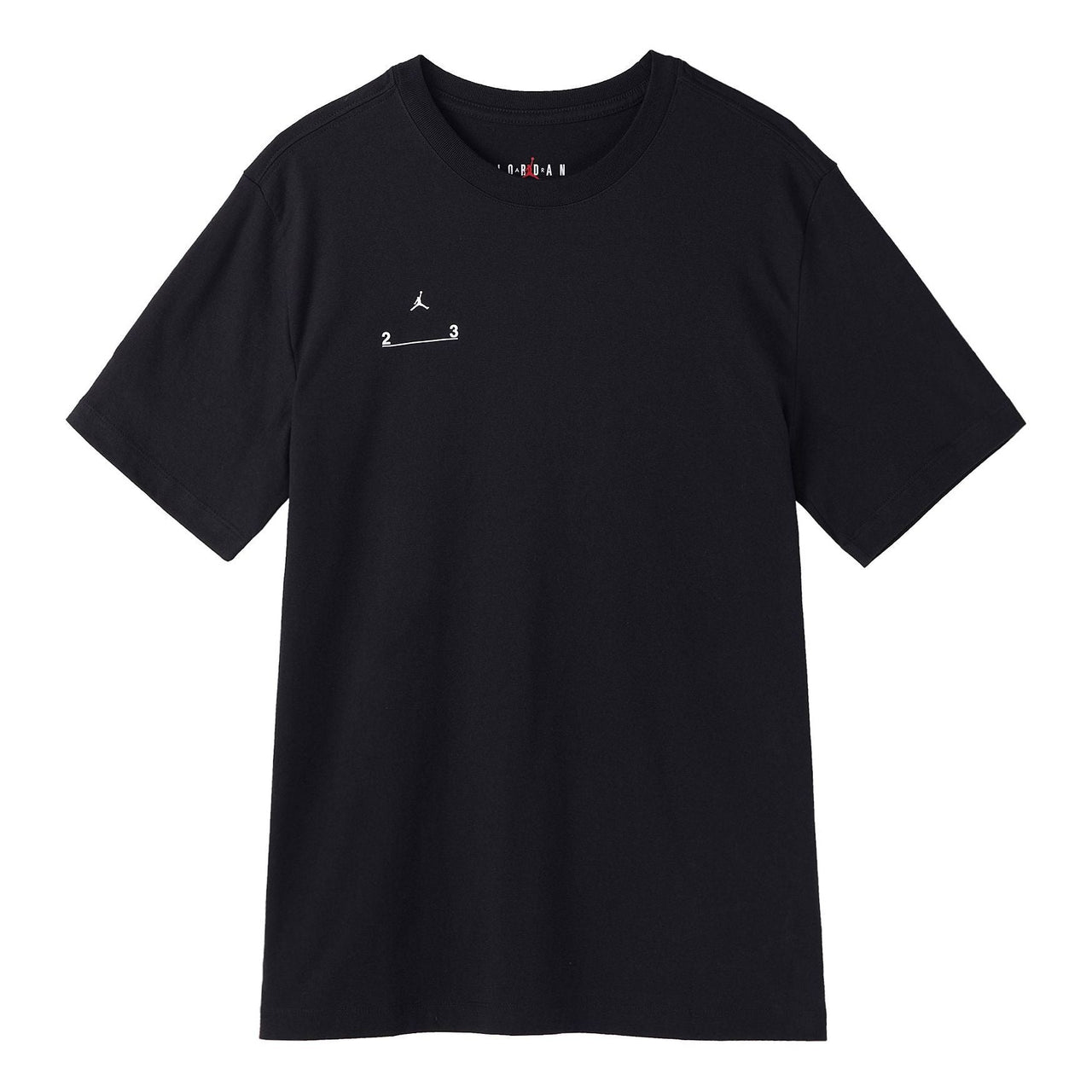 Men's Air Jordan Solid Color Alphabet Logo Printing Round Neck Casual Short Sleeve Black T-Shirt DQ7359-010