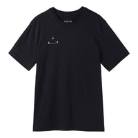 Men's Air Jordan Solid Color Alphabet Logo Printing Round Neck Casual Short Sleeve Black T-Shirt DQ7359-010