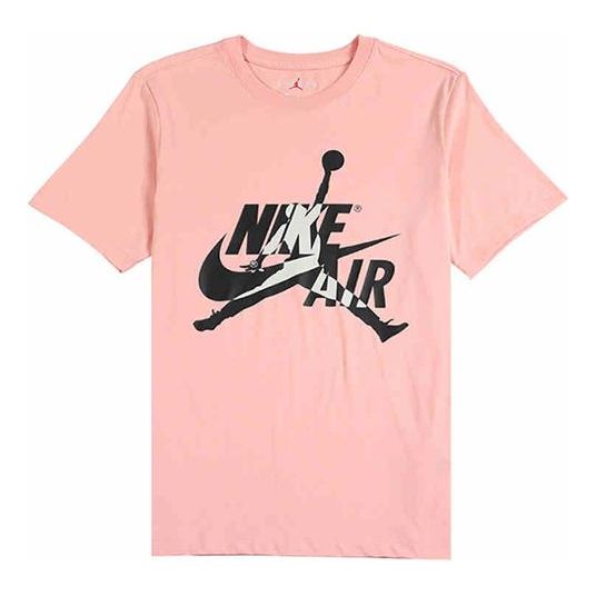 Air Jordan Jumpman logo Sports short sleeve Men Pink BV5906-623